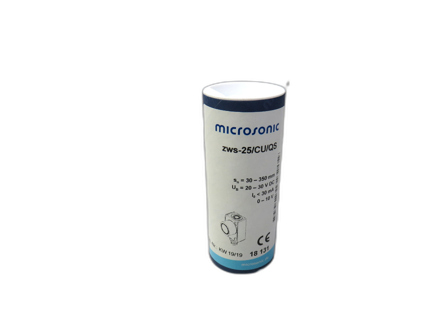 MICROSONIC  zws-25/CU/QS  SENSOR 30 - 350 mm range miniature Ultrasonic Distance