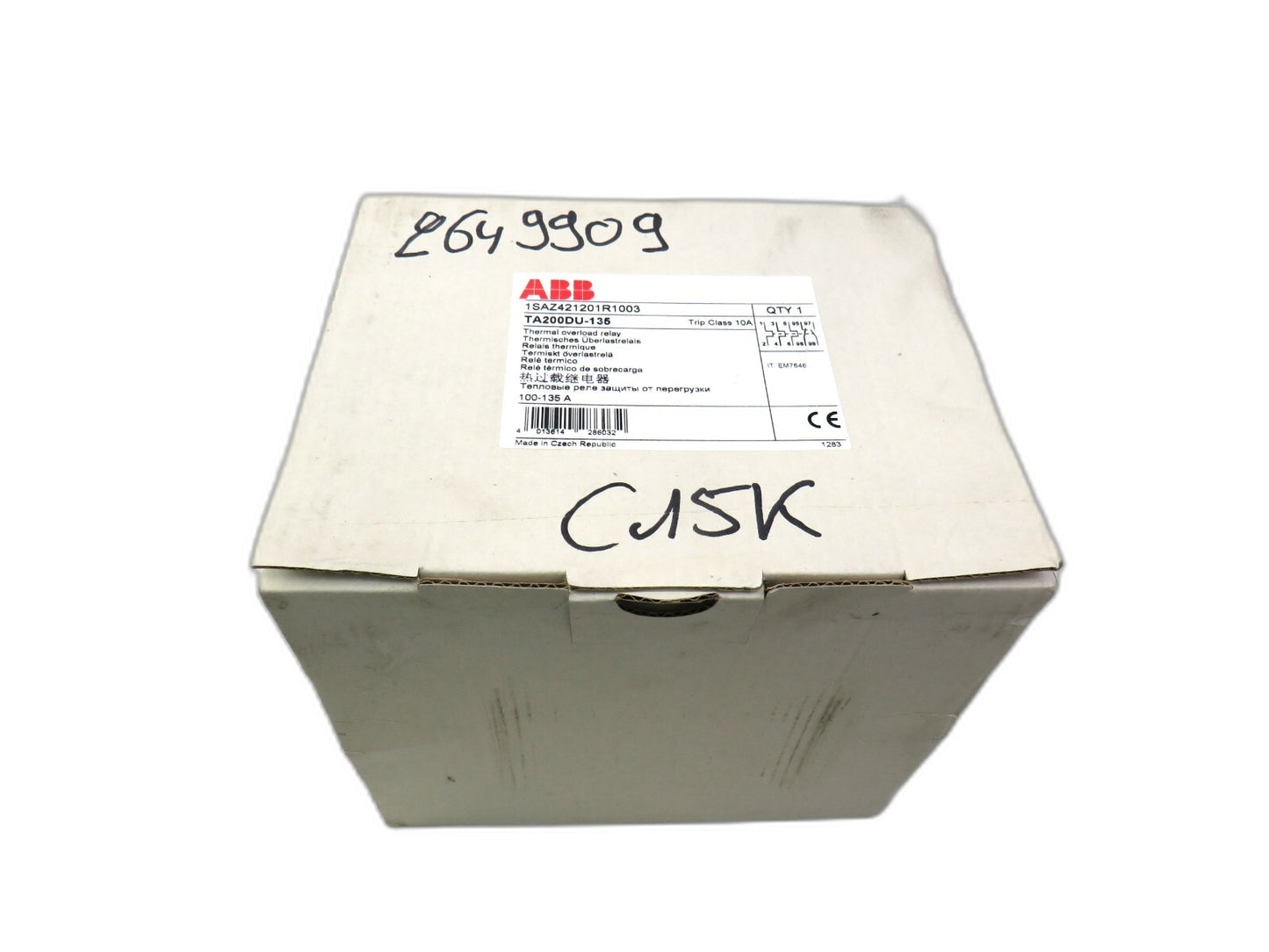 ABB TA200DU-135 1SAZ421201R1003   New