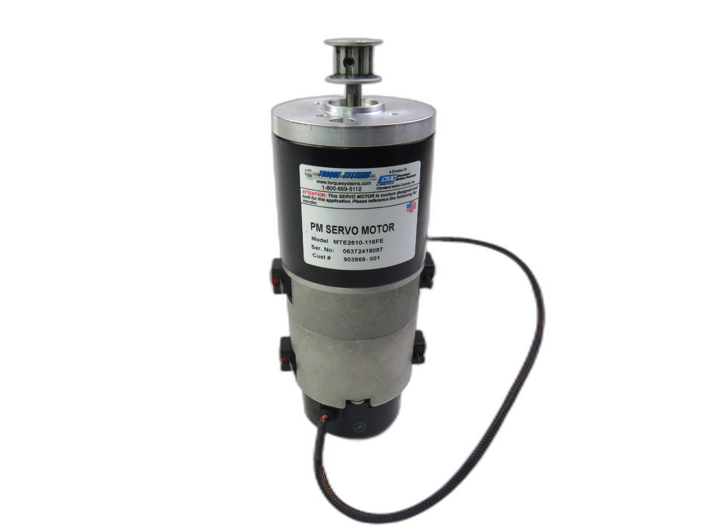 TORQUE SYSTEMS MTE2610-116FE AC SERVO MOTOR
