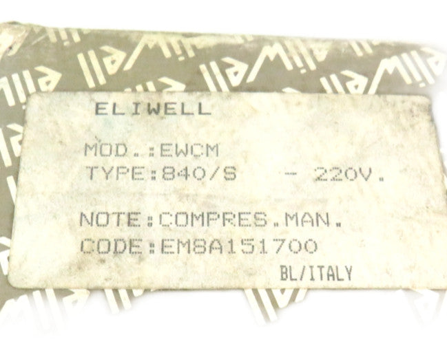 ELIWELL  840/S 840 / S EWCM840/S EWCMEM8A151700 Compressor Manager     New