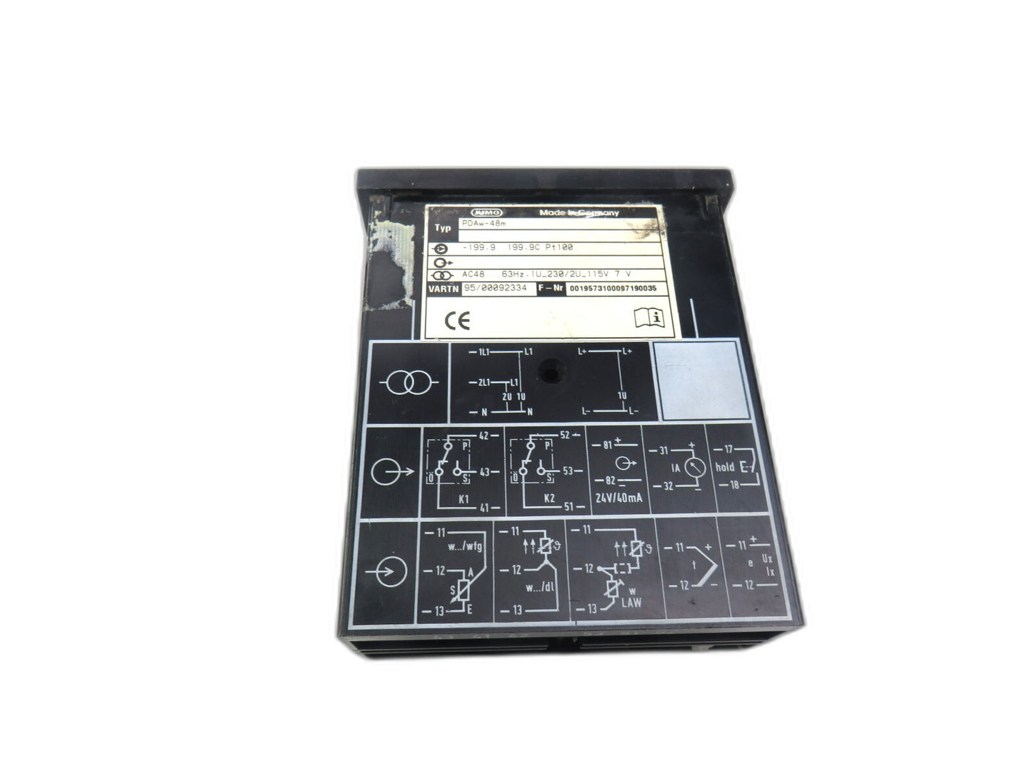 JUMO PDAW-48M PDAW48M igital Temperature Controller Regulator