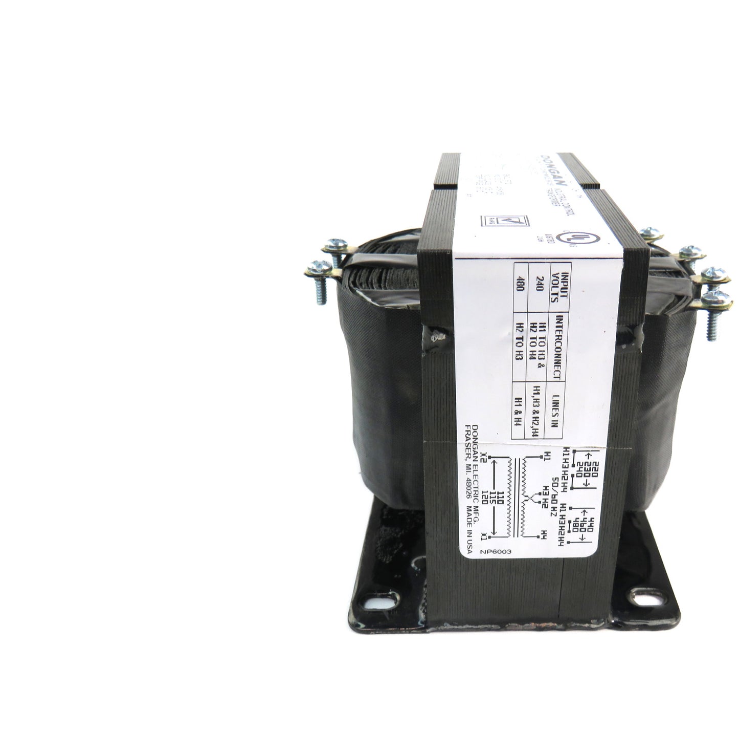 DONGAN 50-0250-053 250KVA 240X480V 1PH INDUSTRIAL CONTROL TRANSFORMER    New