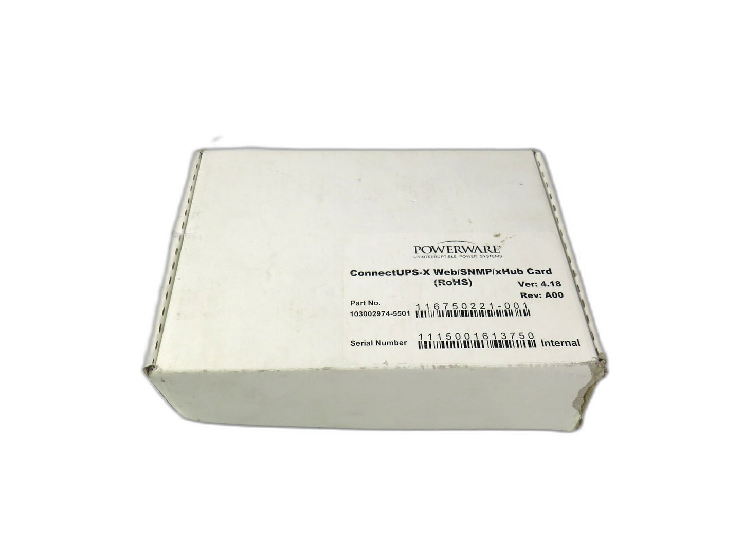 EATON POWERWARE  103002974-5501 CONNECTUPS-X WEB/SNMP/xHUB P53P4619    New