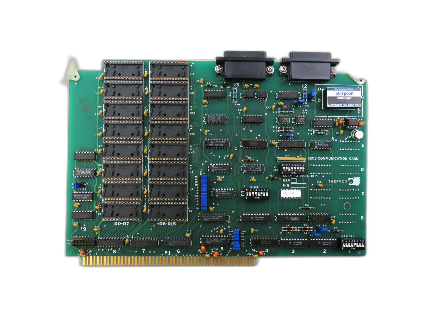 THERMCO 140590-001 SECS COMMUNICATION CARD PCB BOARD New