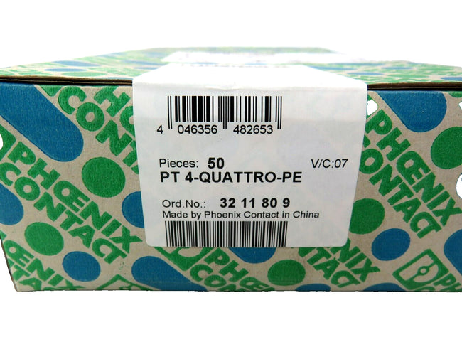 PHOENIX CONTACT 3211809 PT 4-QUATTRO-PE Lot of 50 New