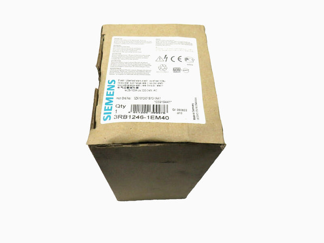 SIEMENS 3RB1246-1EM40 SAFETY RELAY    New
