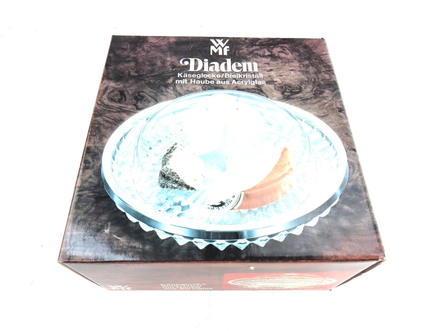 WMF 0229891140 Diadem käseglocke Bleikristall Cheese plate Germany      New