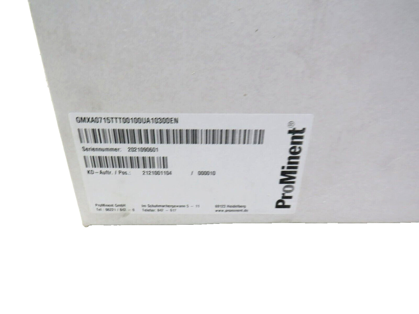 PROMINENT GMXA0715TTT00100UA10300EN GMXA 0715    New