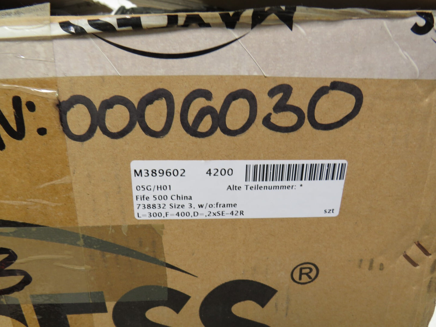 MAXCESS FIFE NW-6400210 FIFE-500 WEB GUIDING SYSTEM SIZE=3 L=300 F=400      New