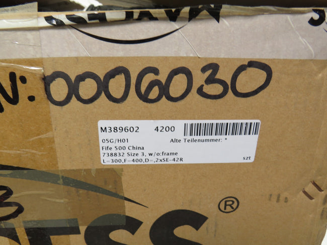 MAXCESS FIFE NW-6400210 FIFE-500 WEB GUIDING SYSTEM SIZE=3 L=300 F=400      New