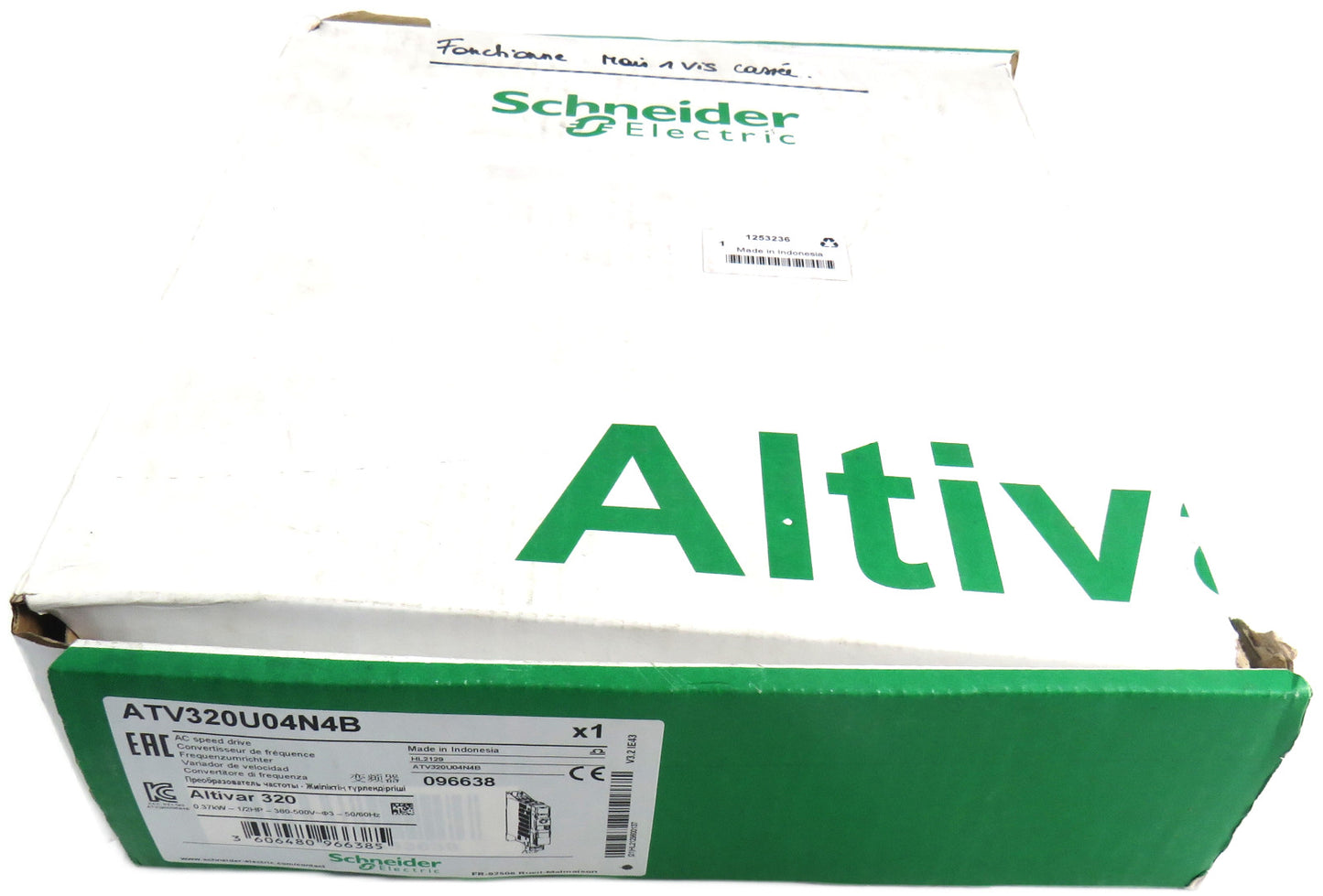 SCHNEIDER ELECTRIC ATV320U04N4B AC SPEED DRIVE 096638