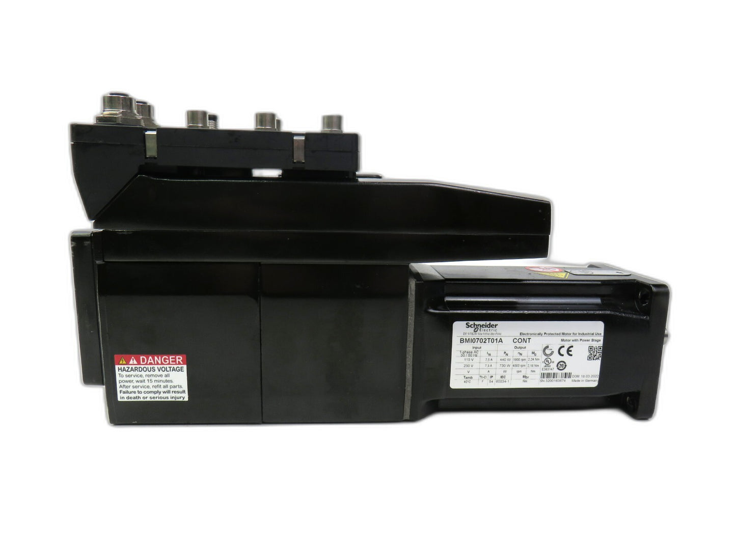 SCHNEIDER Electric BMI0702T01A CONT  SERVOMOTOR + LXM32iECT Control Unit   New