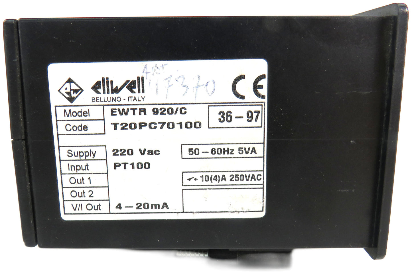 ELIWELL  EWTR 920 920/C  T20PC70100 EWTR920/C Temperature Controller