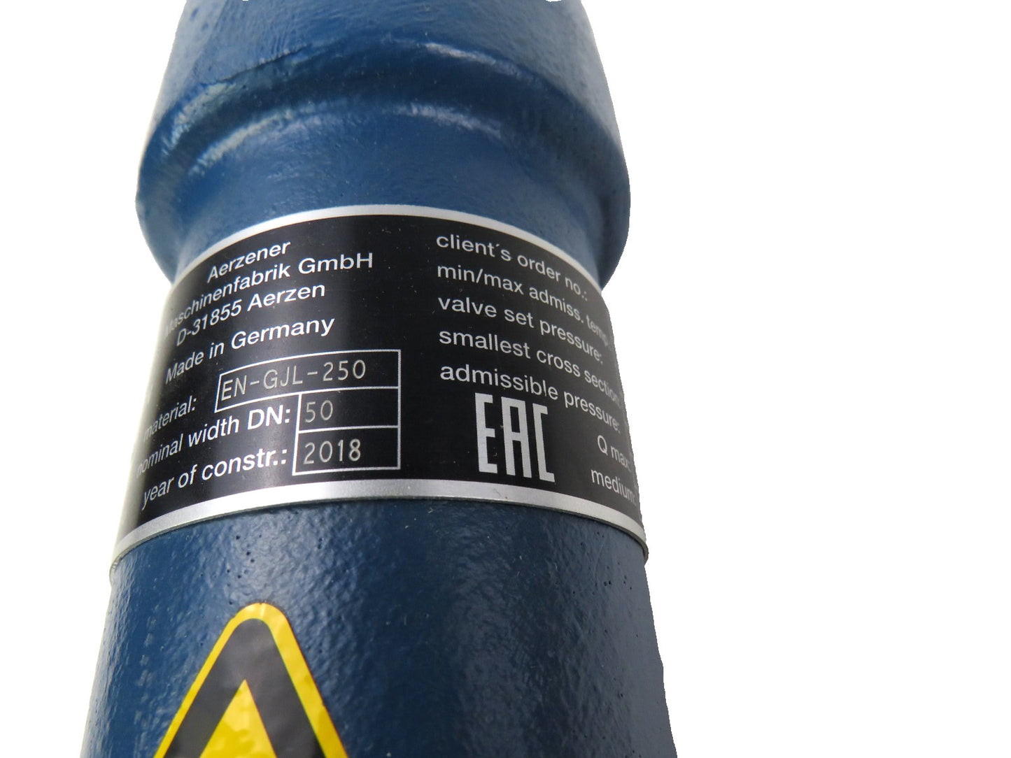 AERZEN EN-GJL-250 167355109 relief valve vt50   New