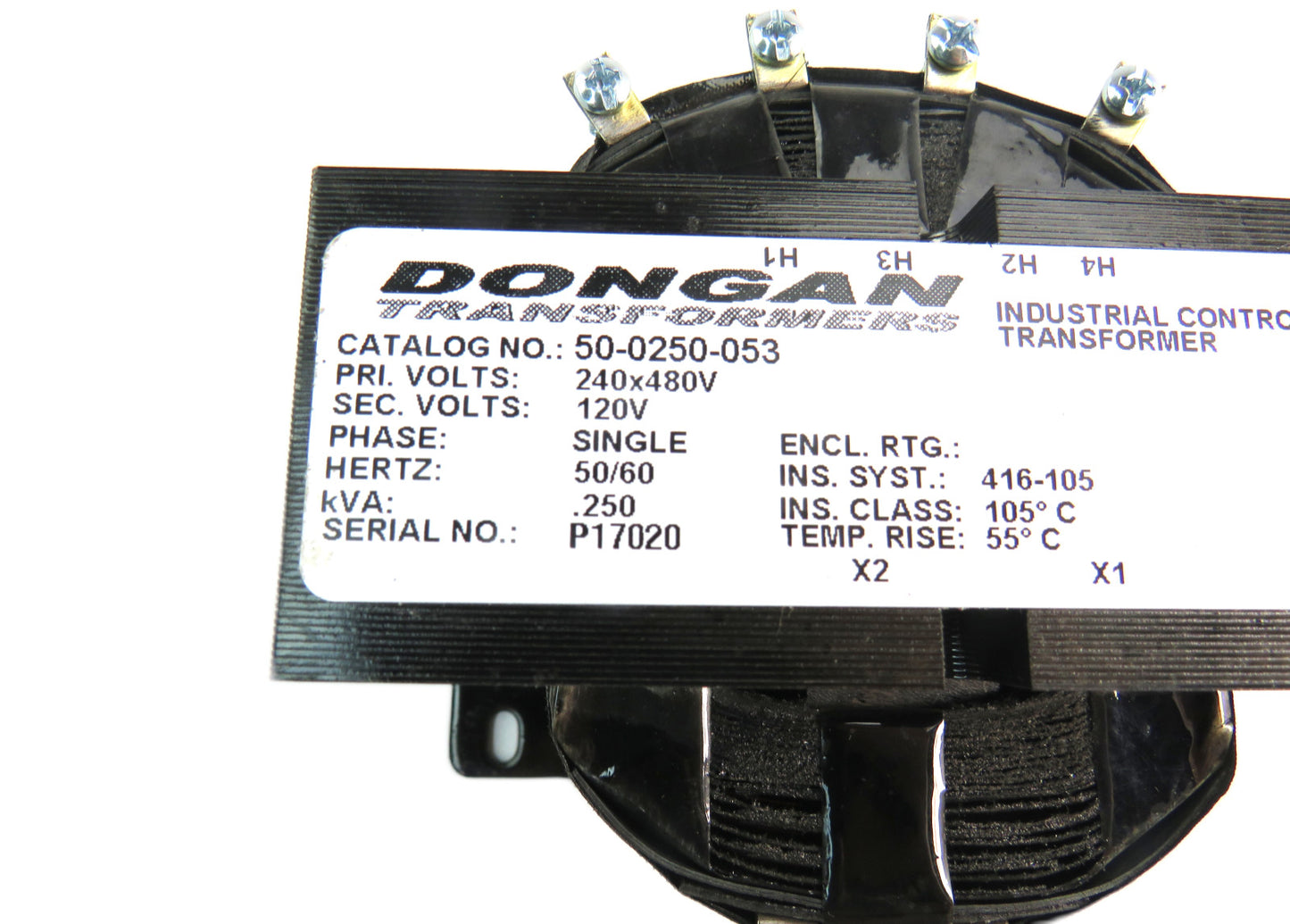 DONGAN 50-0250-053 250KVA 240X480V 1PH INDUSTRIAL CONTROL TRANSFORMER    New