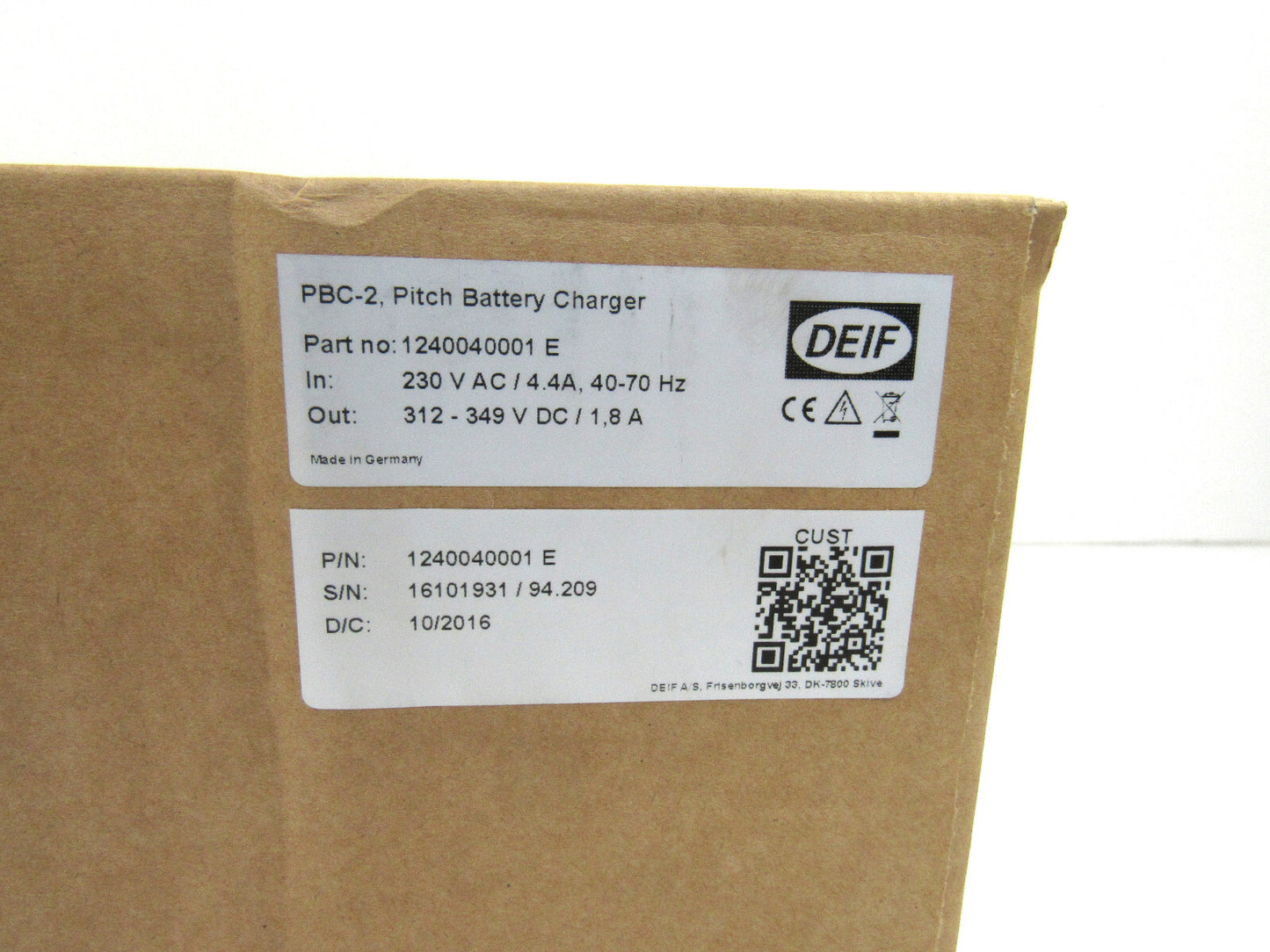 DEIF PBC-2 Pitch Battery Charger PBC2  New