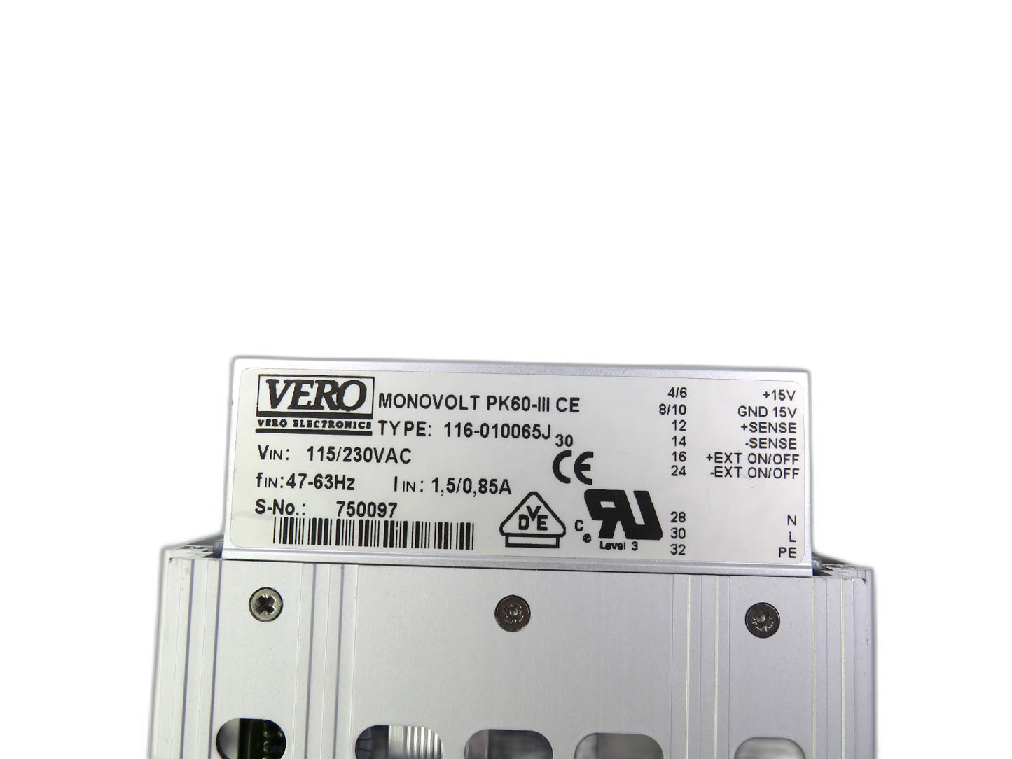 VERO  116-010065J  PK60-III