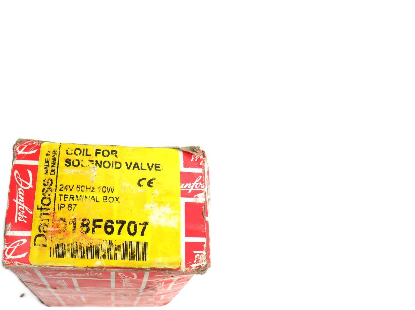 Danfoss 018F6707 COIL FOR SOLENOID VALVE 24V 50HZ 10W     New