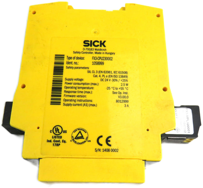SICK FX3-CPU230002 1058999 2.5W FLEXI soft CPU2