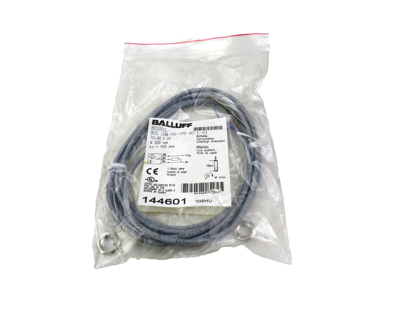 BALUFF  BOS 12M-PO-1PD-BO-C-03 BOS000L Diffuse sensor   New