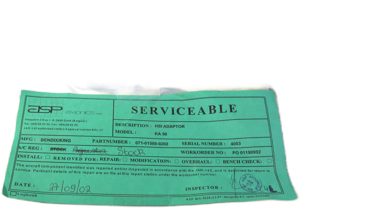 BENDIX  KING 071-01508-0202 KA 90    New