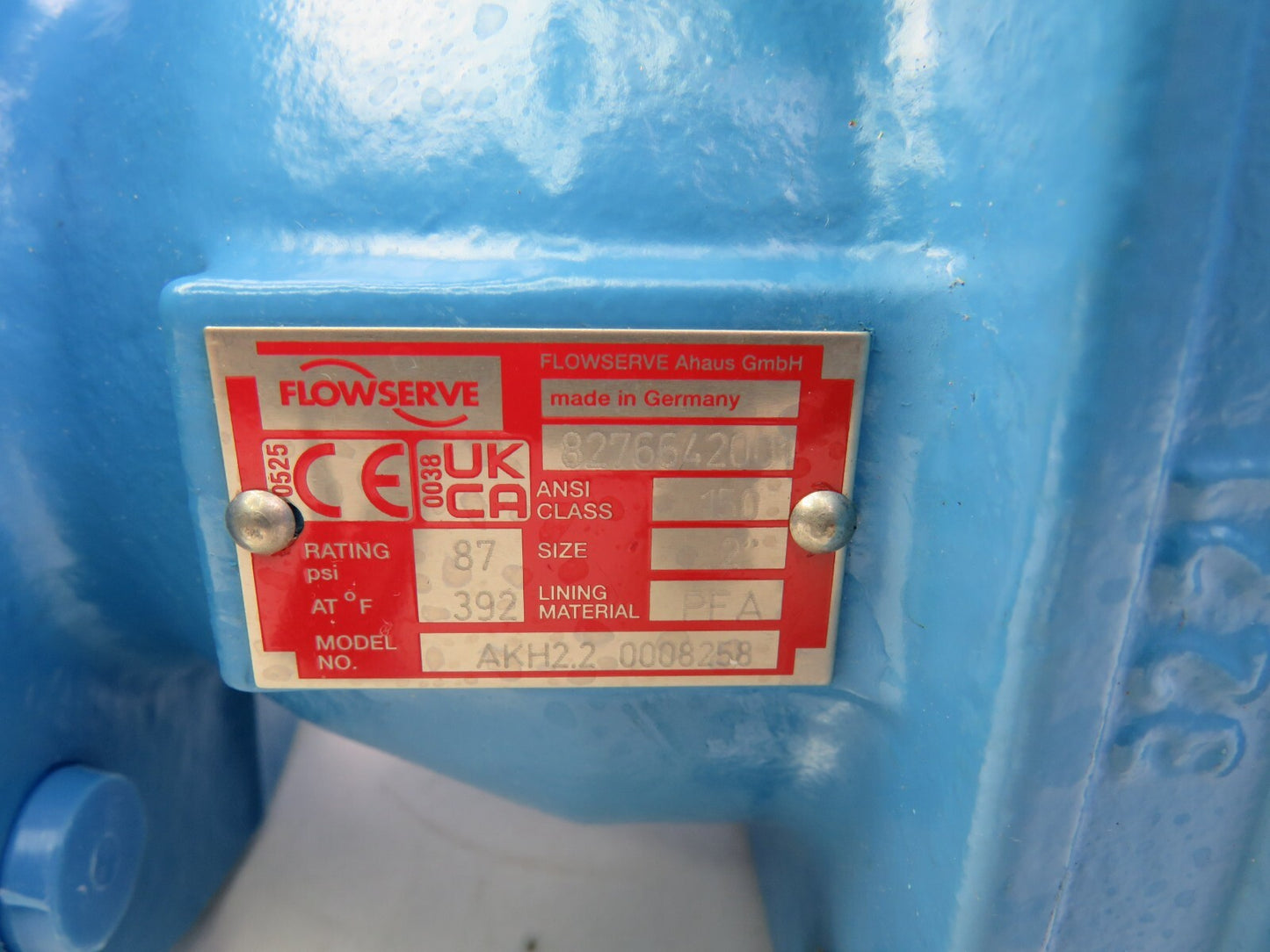 FLOWSERVE AKH2.2 0008258 2" VALVE   New