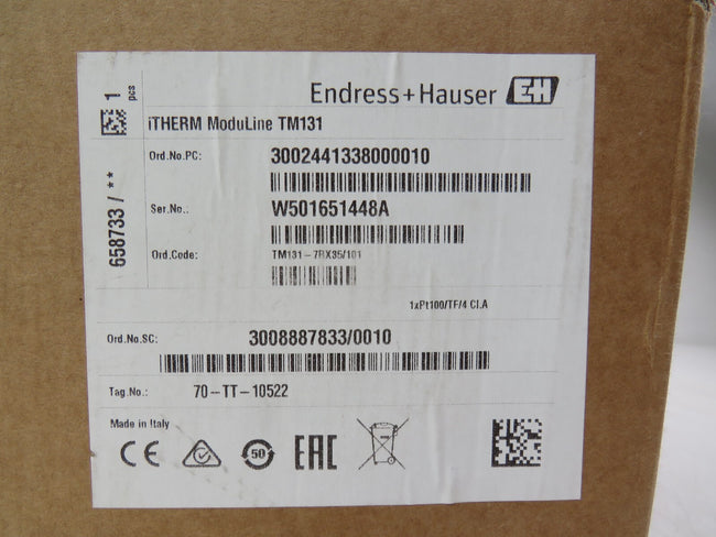 Endress+Hauser  TM131-AABBJDB2BX1AGAC2HA1CA1+Z1  TM131-7RX35/101 New