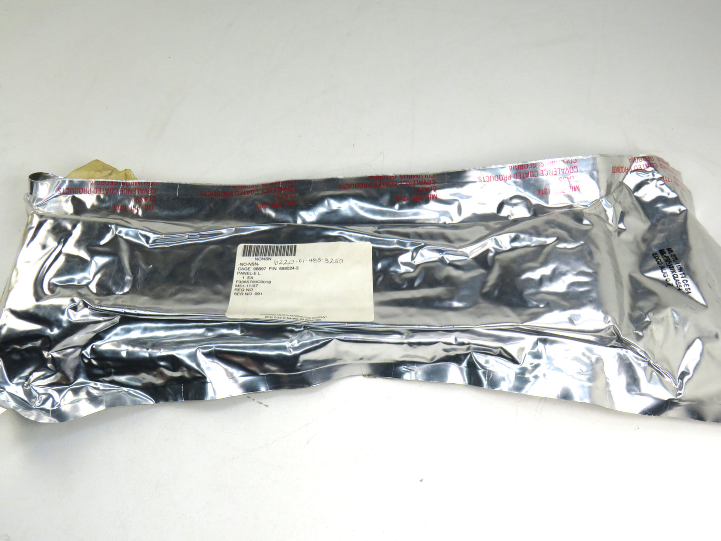 Lockheed Martin  GE 698024-3 AC-130 LIGHT  PANEL  6220-01-483-3250    New