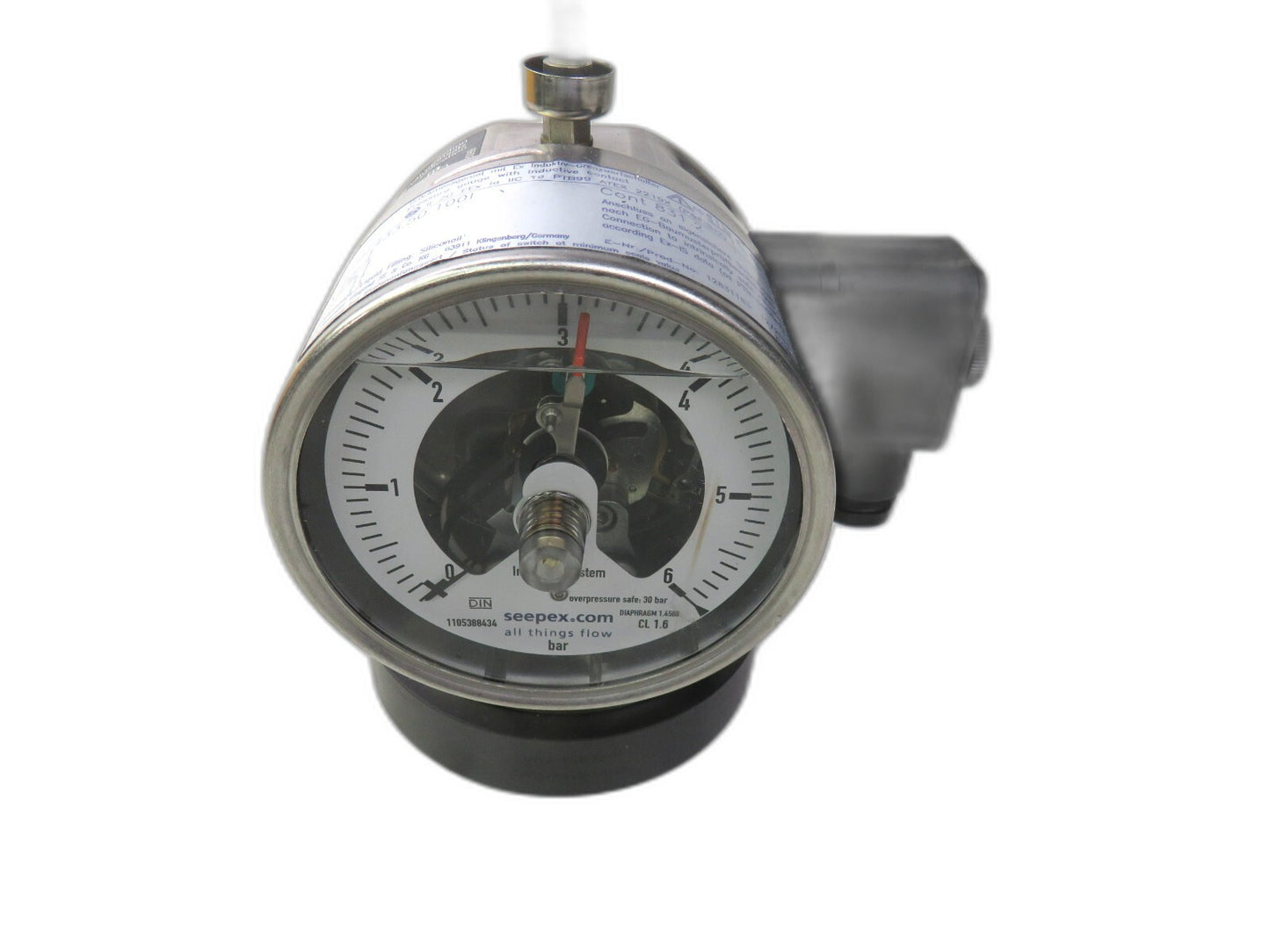 wika seepex 433.50.100l cont 831.2 pressure gauge with inductive contact     New