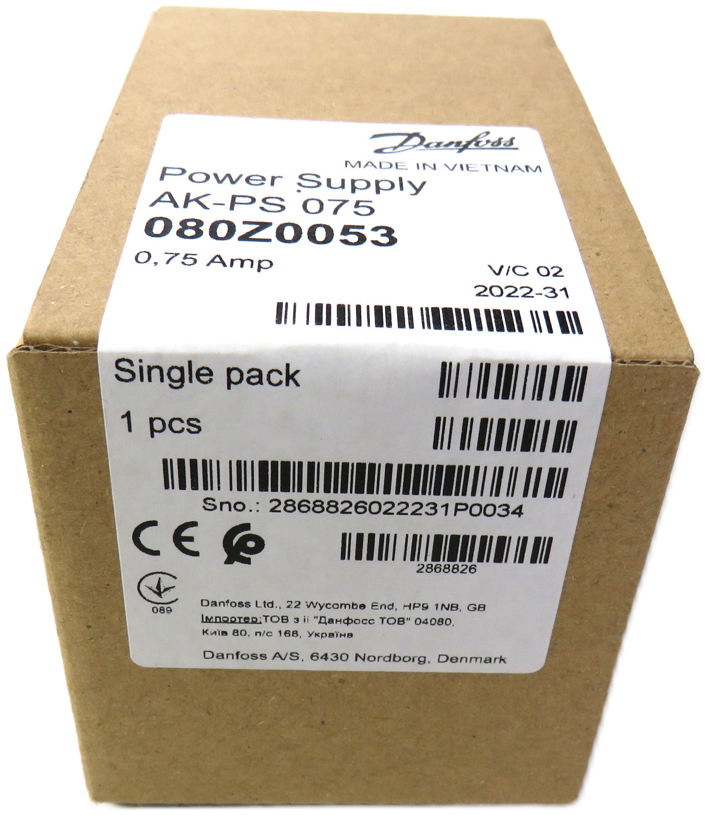 DANFOSS AK-PS075 080Z0053 Power Supply    New