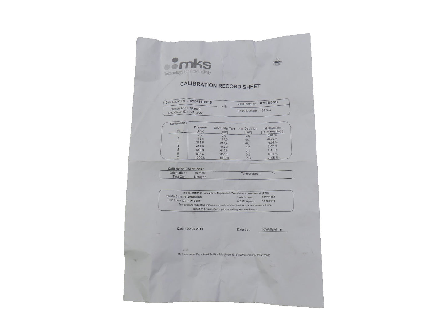 MKS BARRATON  628DX13TBE1B    New