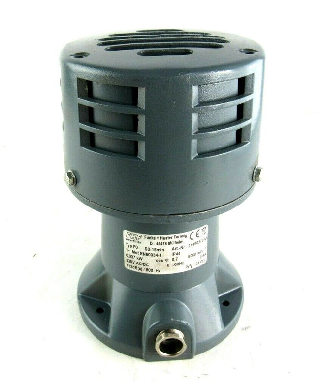 Funke + Huster 2149037010 Motor siren grey 112dB Siren 230V AC / DC F0 230VAC F0