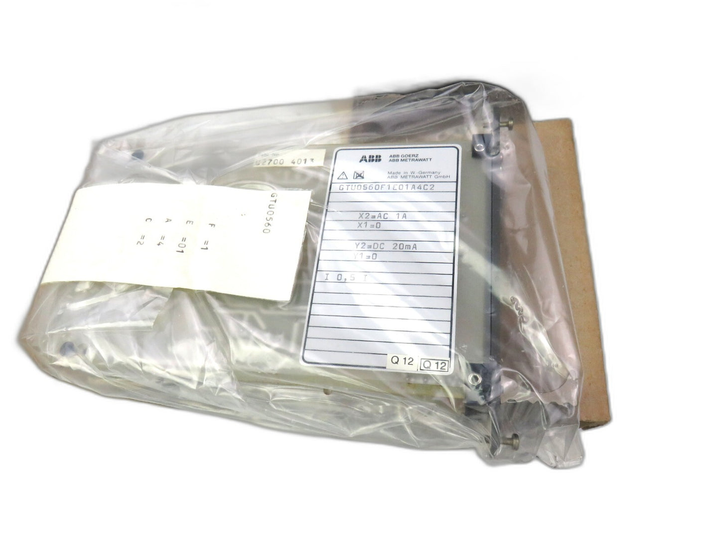 ABB GTU 560 GTU0560 METRAWATT GOSSEN CAMILLE BAUER   New