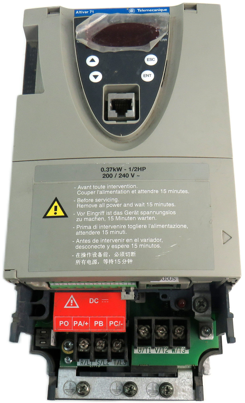 SCHNEIDER ATV71H037M3DEMO ALTIVAR 71 AC DRIVE 0.37KW 1/2HP 200/240V