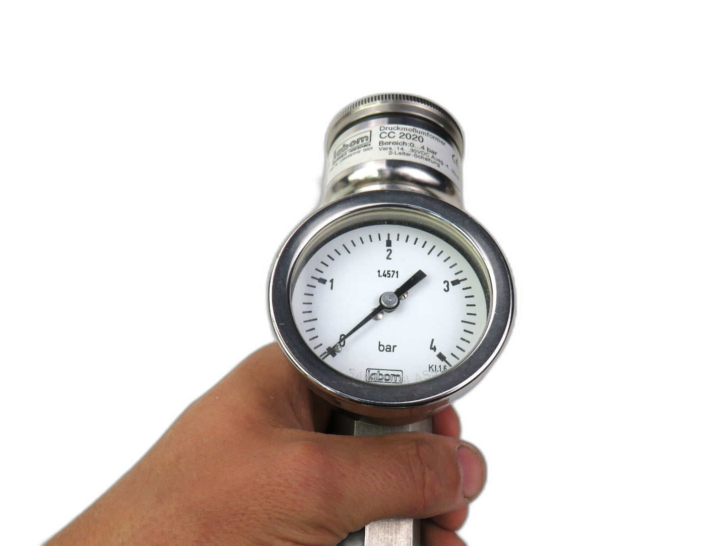 LABOM CC2020 +  1.4571 METER  pressure gauge   New