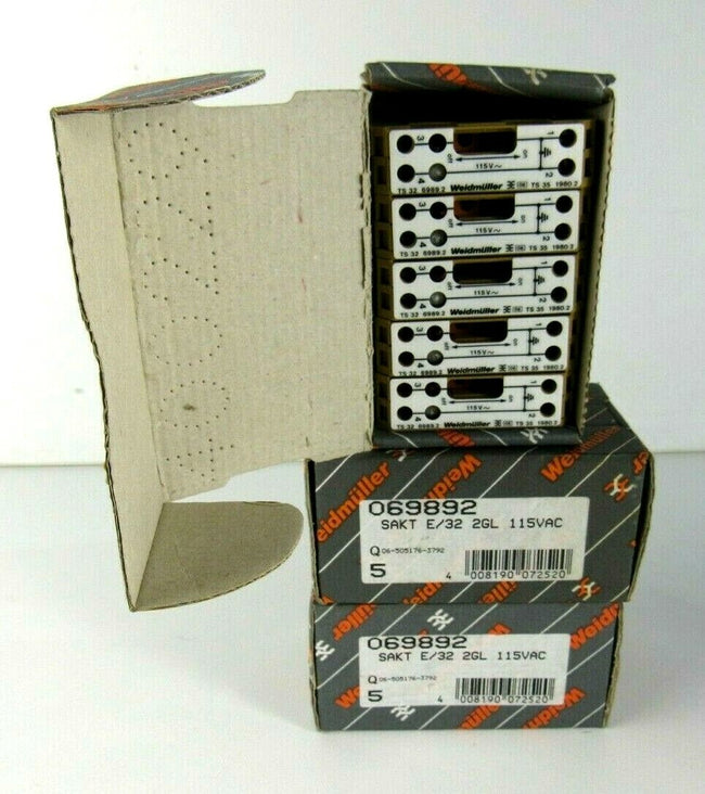 Lot of 15x New weidmuller 069892 Sakt E/32 2GL 115VAC Current Test Terminal