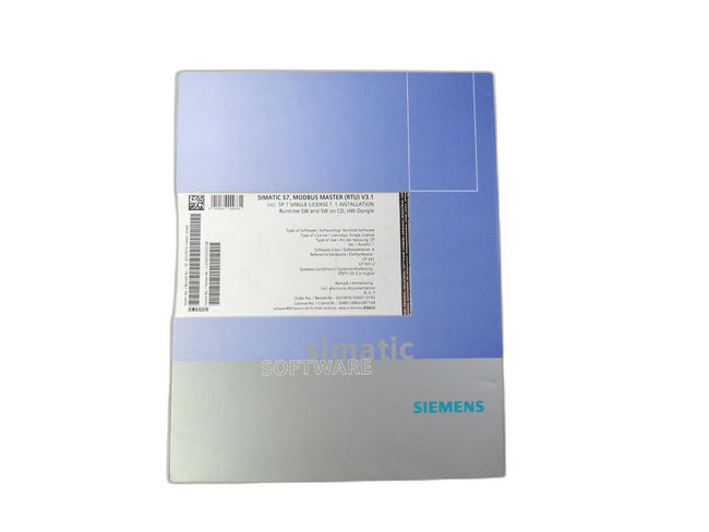 SIEMENS  6ES7870-1AA01-0YA0 KEY INCLUDED MODBUS Master V3.1   New