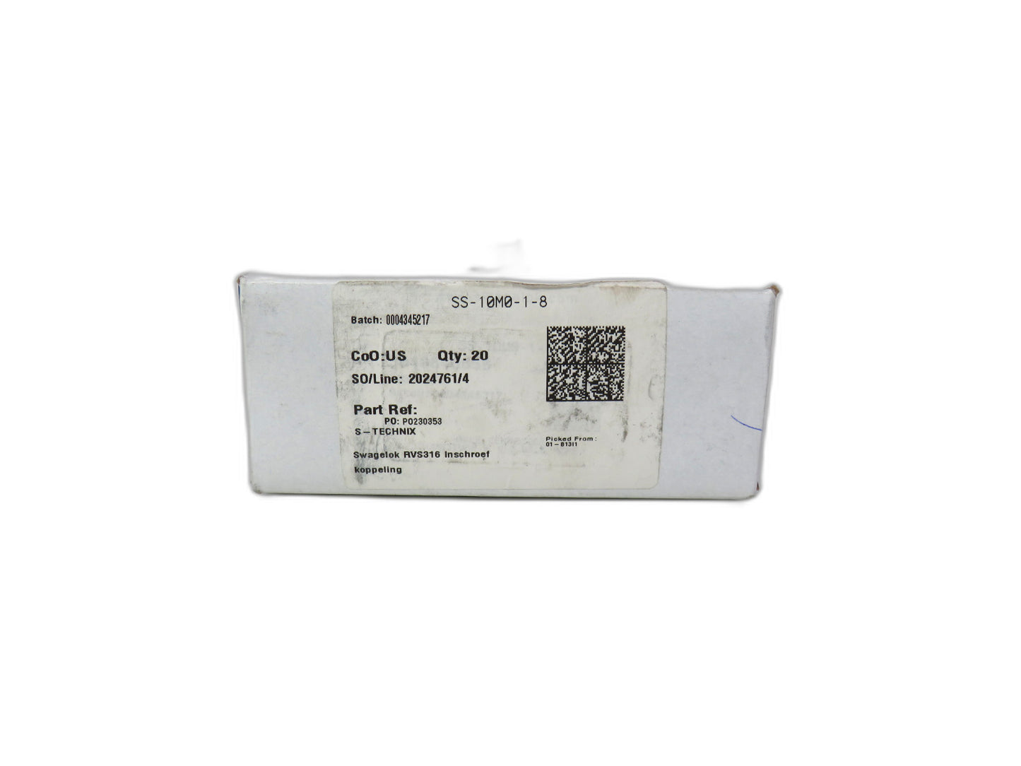 SWAGELOK  SS-10M0-1-8  Lot of 15 New