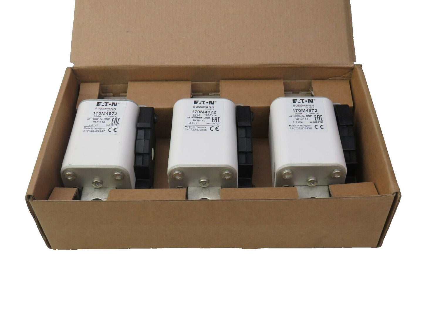 EATON BUSSMANN 170M4972 500A 1000V 1KN/110 Lot of 3 New