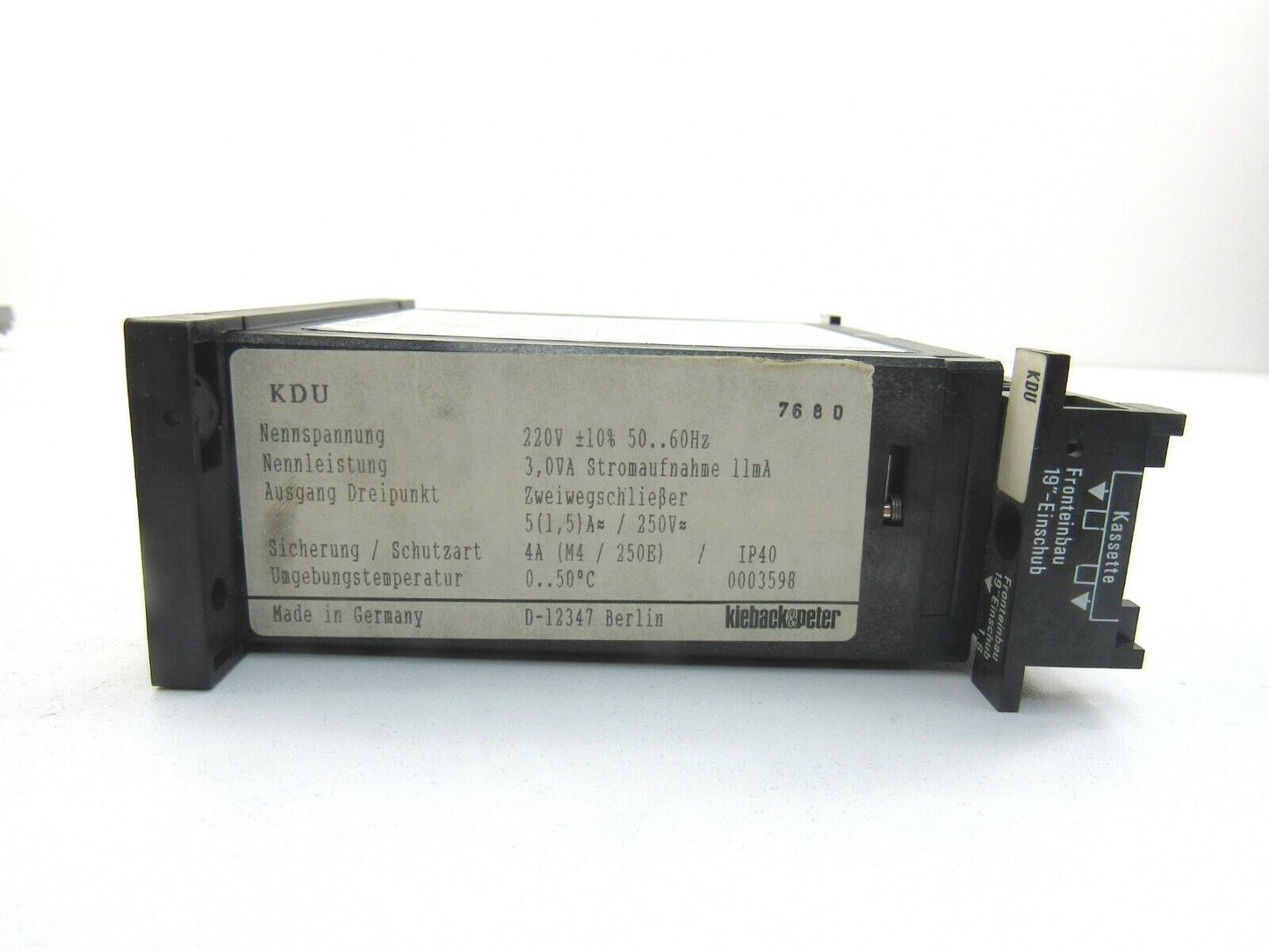 KIEBACK&PETER KDU KRS SYSTEM STELLUNGSREGLER New