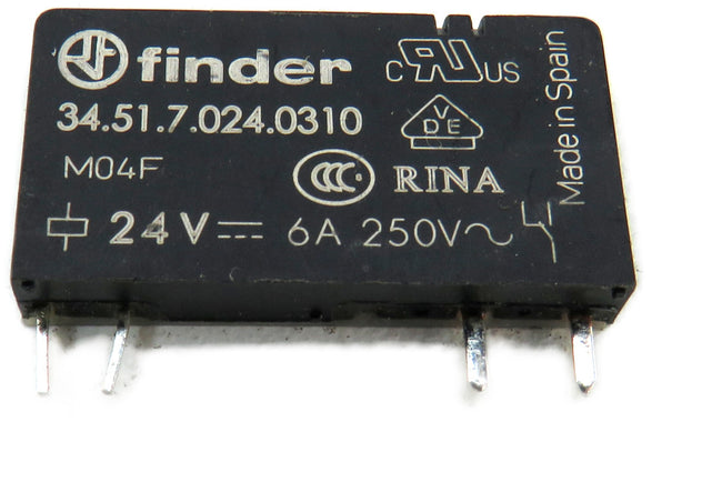 FINDER 34.51.7.024.0310, 24 V-, 1xEIN, 6 A RELAIS RELAY     New