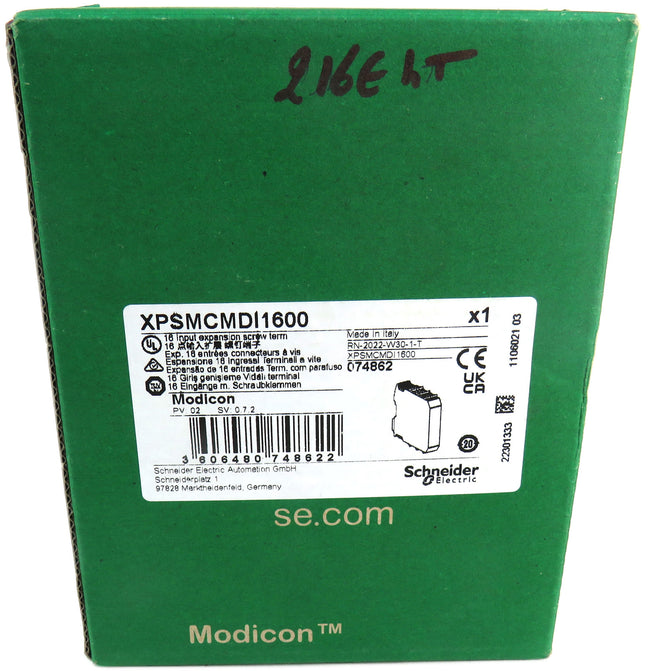 SCHNEIDER  XPSMCMDI1600 0 Schneider Electric 16 Input Expansion Module    New