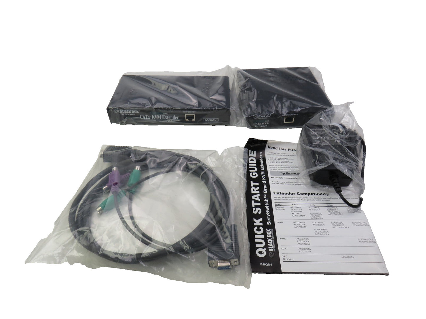 BLACKBOX  BLACK BOX  ACU2009A LOCAL + REMOTE    New