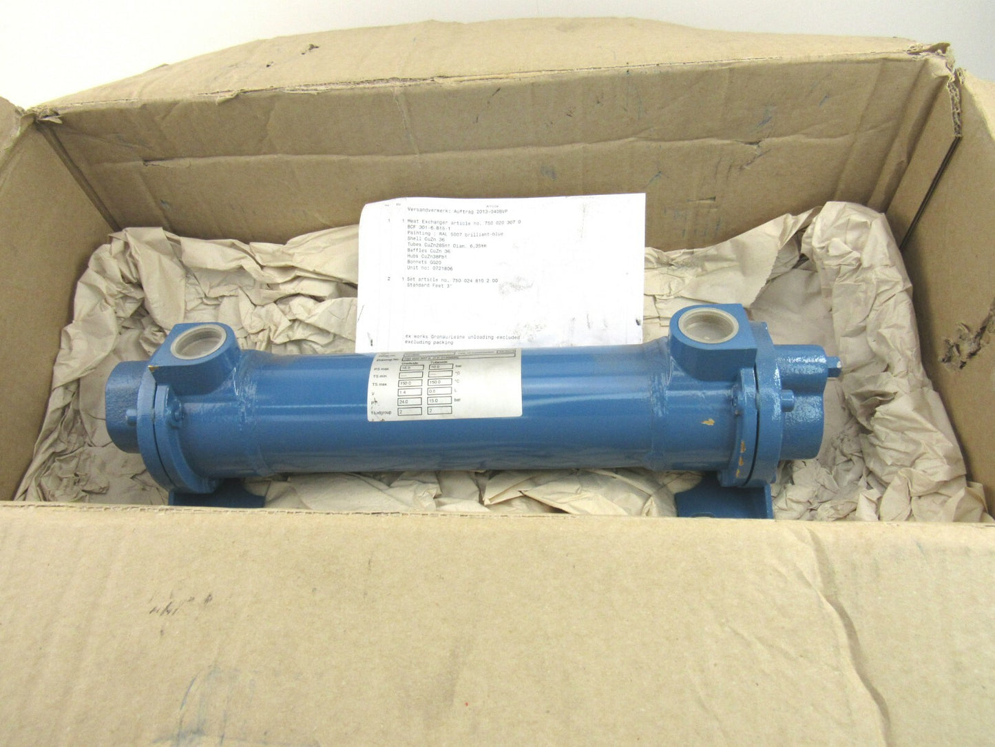 FUNKE BCF 301-6-B15-1 HEAT EXCHANGER 750 020 307 0 New