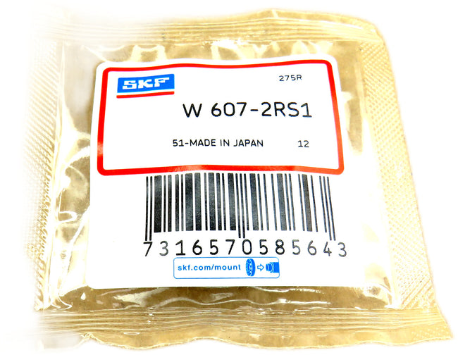 SKF W607-2RS1 BEARING     New