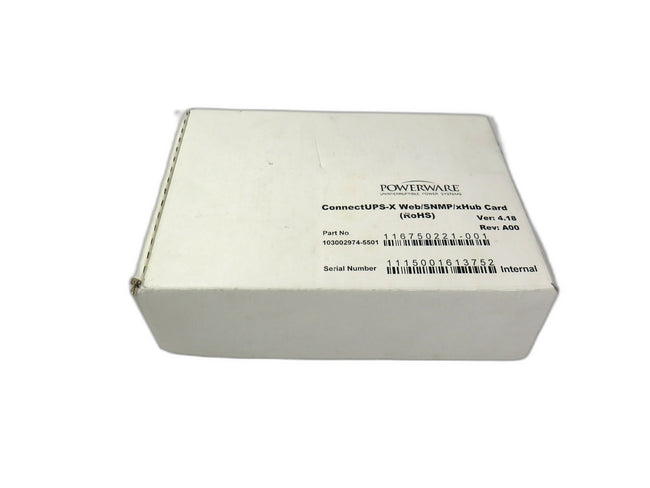 EATON POWERWARE CONNECTUPS-X WEB/SNMP/xHUB P53P4619  103002974-5501    New