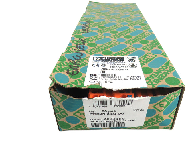 PHOENIX CONTACT  3244559 PTIO-IN 2,5/3 OG   Lot of 40 New