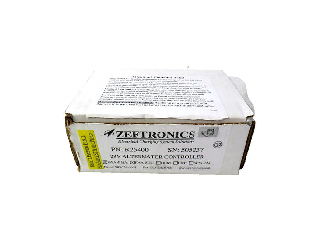 ZEFTRONICS R25400 28V ALTERNATOR CONTOLLER    New