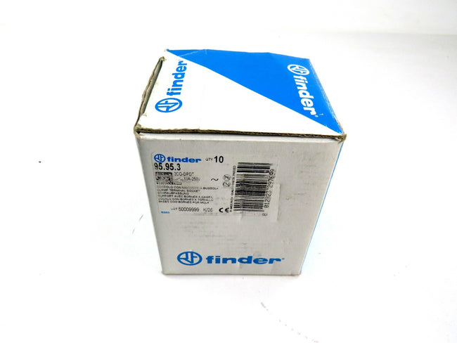 FINDER TYPE 95 95 3 Relay Socket 10A   Lot of 10 New