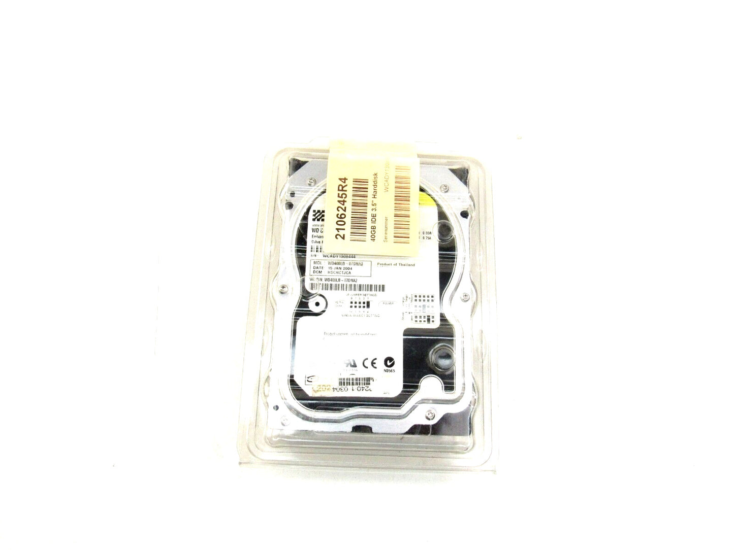 Western Digital WD400 40GB Harddrive Harddisk  WD400LB-07DNA2 New